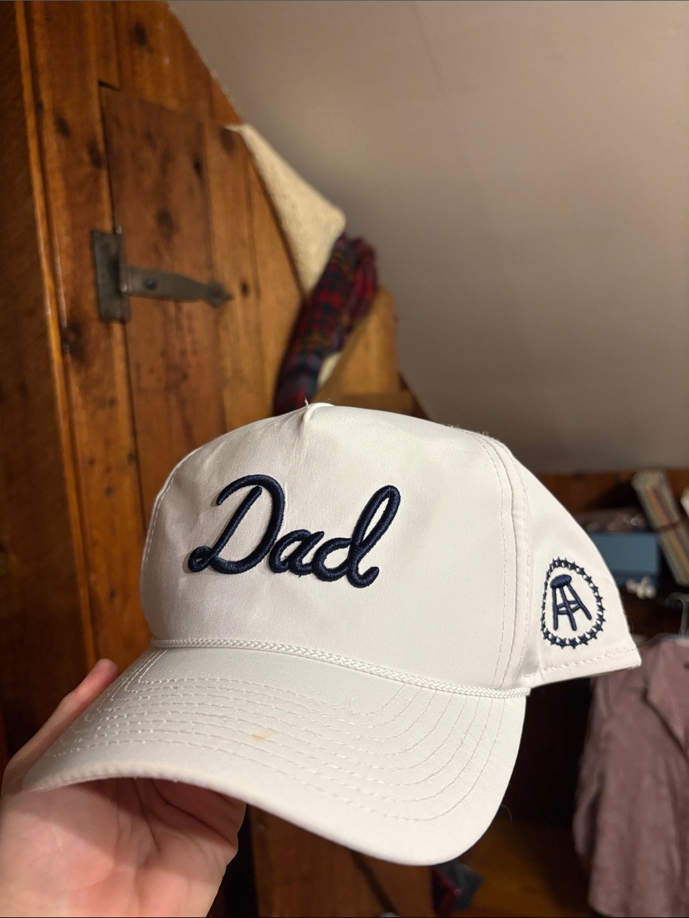 Dimepiece White Snapback Dad Hat with Black Tag